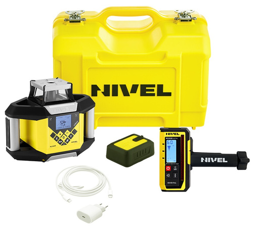 Niwelator laserowy Nivel System NL340R DIGITAL z czujnikiem cyfrowym i czerwnoą wiązką