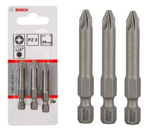 Zestaw 3 szt. bitów PZ2 Bosch 2607001577