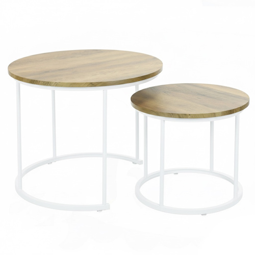 Zestaw stolików Belivio ALBA ROYAL OAK