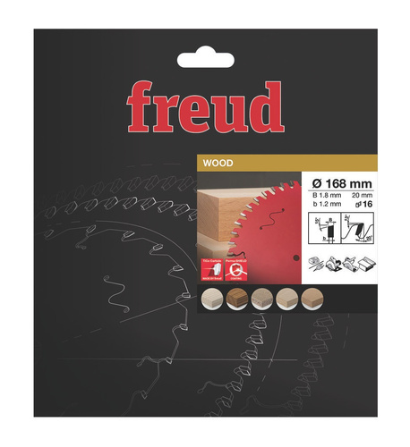 Tarcza piła 168x1,8/1,2x20mm Z16 Freud FR08W003H