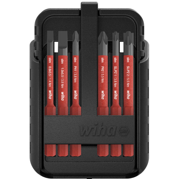 12-elem. zestaw bitów slimBit electric Wiha 43162