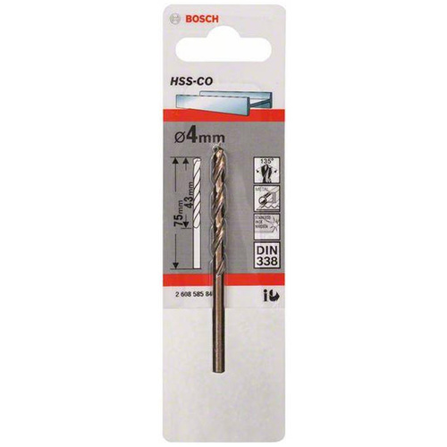 Wiertło do metalu Bosch 2608585846 HSS-Co 4x43x75mm