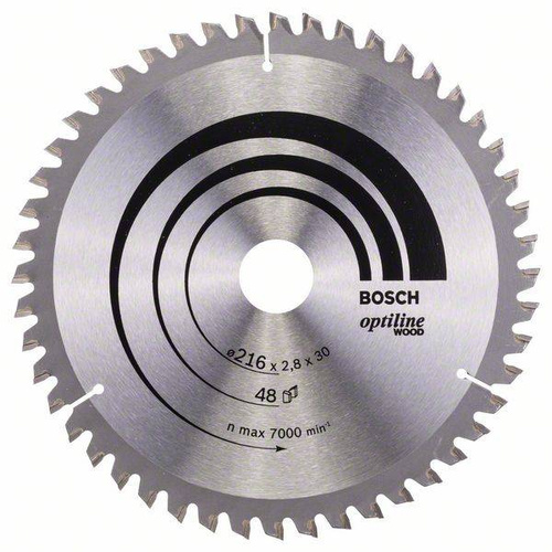 Tarcza pilarska Optiline Wood 216x30 Bosch 2608640641