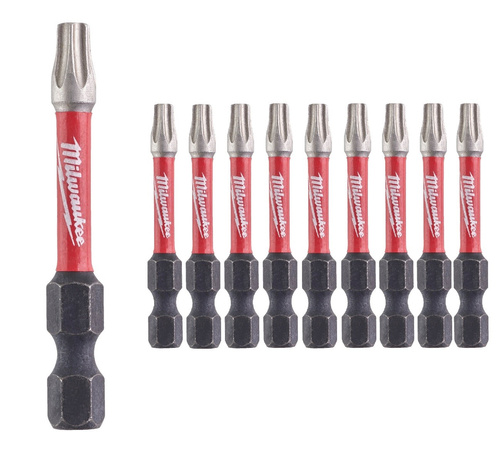 Zestaw 10 szt. bitów udarowych Milwaukee TX25 50 mm