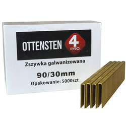 Zszywki stolarskie TYP90 30mm 5000 szt. ZST9030G1 Ottensten 4PRO