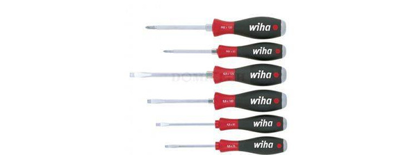 Zestaw wkrętaków SoftFinish 530 Płaski, Phillips 6-części Wiha 21250