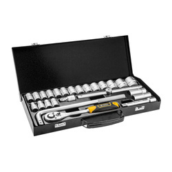 Klucze nasadowe 1/2'' Topex zestaw 25szt. 38D850