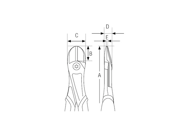Ucinaczki boczne HD Bahco 21HDG-160IP
