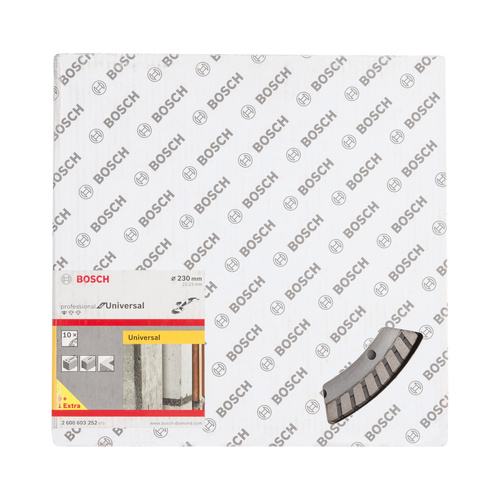 Tarcza diamentowa 230x22,23x2,5 H10 Bosch Standard for Universal Turbo 2608603252 10 szt.