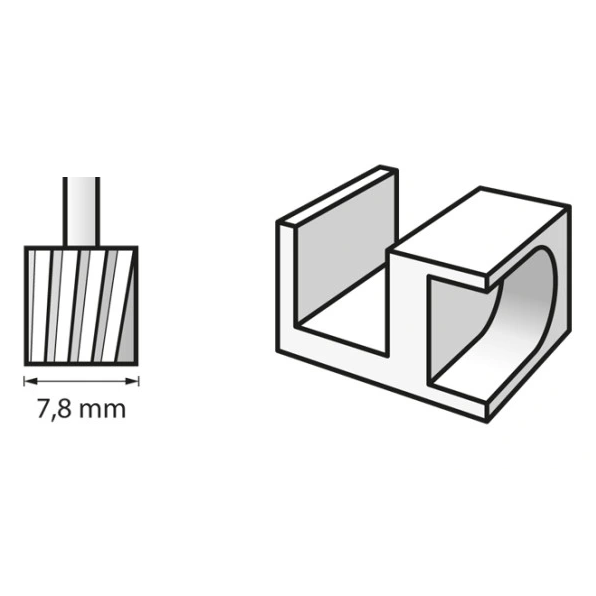 Frezy szybkotnące Bosch do urządzeń Dremel - 2 sztuki