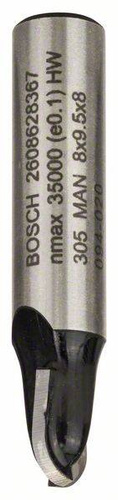 Frez promieniowy wypukły, 8 mm, R1 4 mm, D 8 mm, L 9,2 mm, G 40 mm Bosch 2608628367