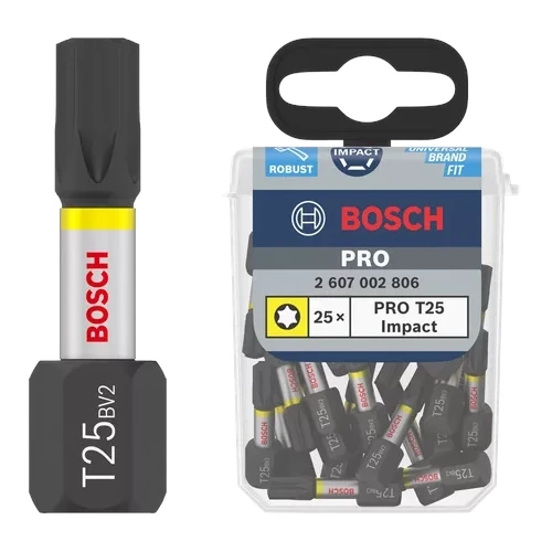 Zestaw 25 szt. bitów TX25 Bosch PRO Torx Impact 2607002806