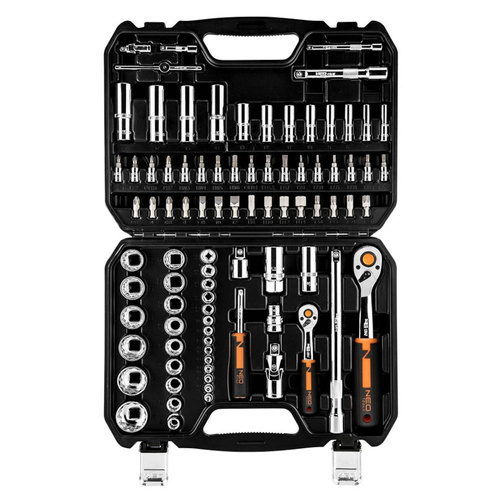 Zestaw kluczy nasadowych NEO Tools 10-060 1/4", 1/2" 86 szt.