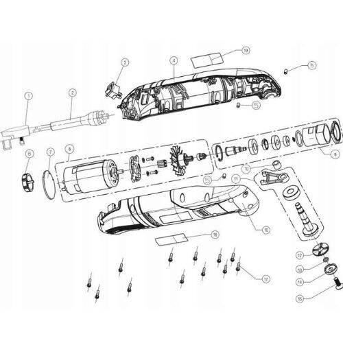 Silnik do narzędzia wielofunkcyjnego RMT200 RYOBI (5131031084)
