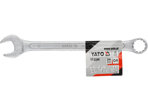 Klucz płasko-oczkowy Yato 15 mm YT-0344
