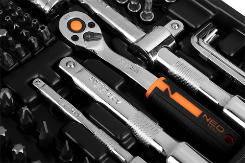 Klucze nasadowe NEO Tools 1/2", 3/8", 1/4" zestaw 219szt. 10-076