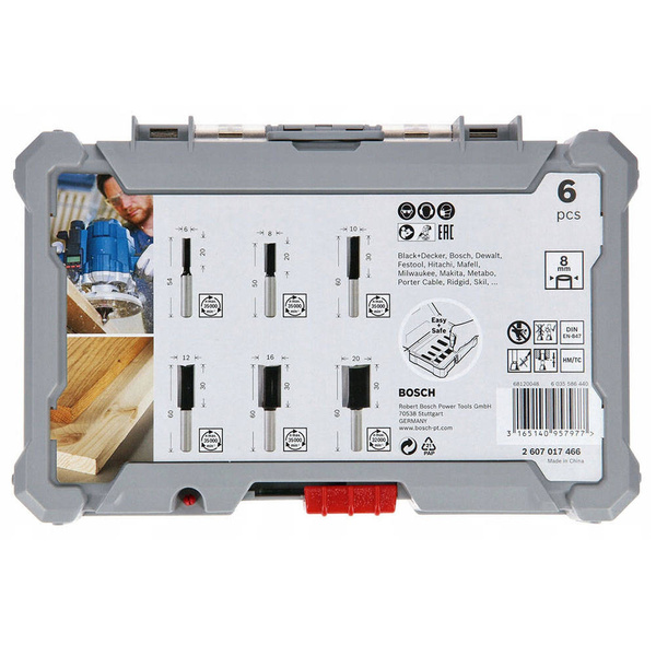 Frezy do drewna Bosch 2607017466 - trzpień 8mm