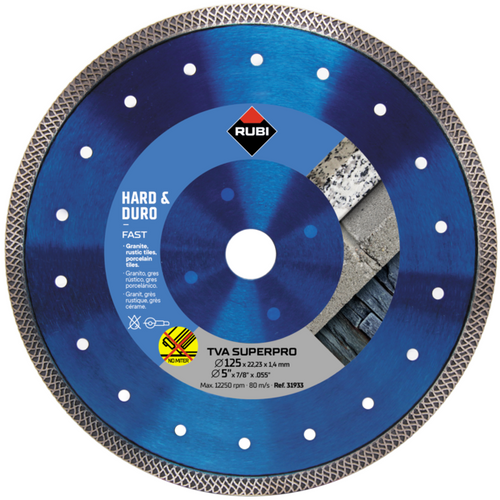 Tarcza diamentowa Rubi TVA 125 Superpro 31933