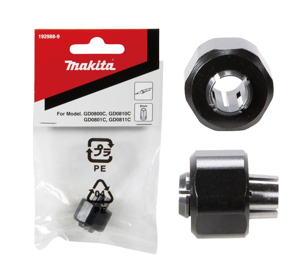 Tuleja zaciskowa 8 mm do szlifierki prostej Makita 192988-9