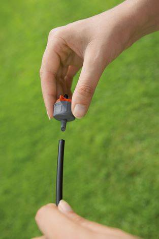 Regulowany kroplownik końcowy z kompensacją ciśnienia 5szt Micro-Drip-System GARDENA 08316-29