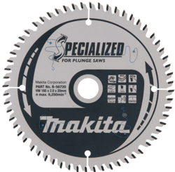 Tarcza tnąca 165 x 20 mm, 60Z Makita B-56720-5 (zestaw 5 sztuk)