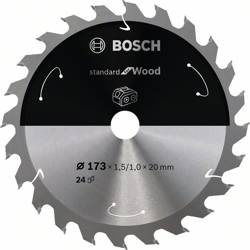 Tarcza do piły tarczowej bezprzewodowej Standard for Wood 173 × 1,5 / 1 × 20 T24 Bosch 2608837690