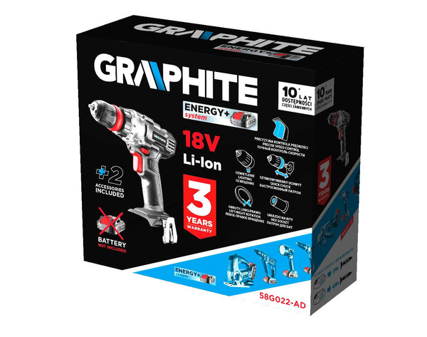 Wiertarko-wkrętarka Graphite 58G022-AD