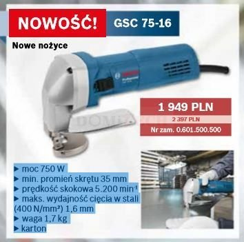 Nożyce Bosch GSC 75-16 0601500500