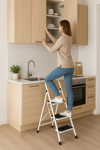 Drabinka 3-stopniowa Werkstar ZOYA White