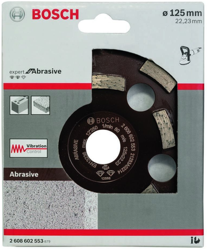 Tarcza garnkowa Bosch Expert for Abrasive 125 mm x 22,23 x 4,5mm 2608602553