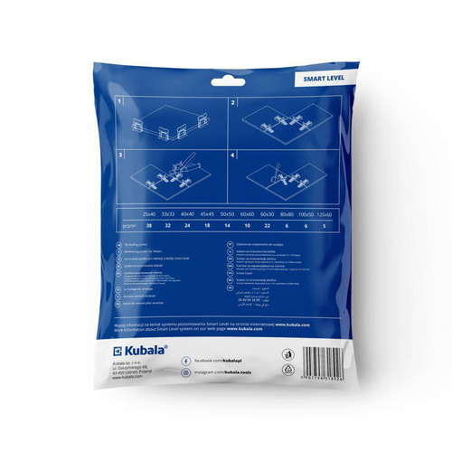 Klipsy do płytek 1mm 500szt. Kubala 1817