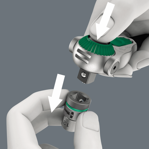 Grzechotka Wera Zyklop Speed z zabierakiem 1/4" 05003500001