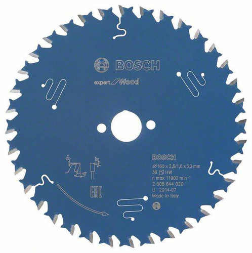 Tarcza pilarska Expert for Wood 160x20 Bosch 2608644020