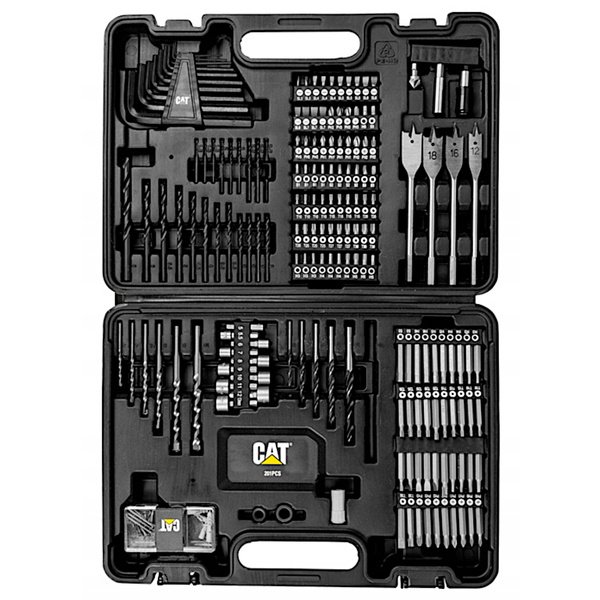 Zestaw akcesoriów 201 elementów CAT DA01903