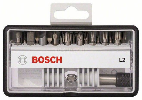 Bosch 2607002568 Zestaw 18+1-częściowych końcówek wkręcających L2 Robust Line