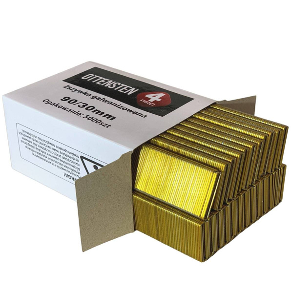 Zszywki stolarskie TYP90 30mm 5000 szt. ZST9030G1 Ottensten 4PRO