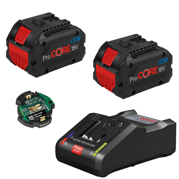 Zestaw zasilający Bosch 1600A016GP (2x8.0Ah + GAL 18V-160 C + GCY 42)