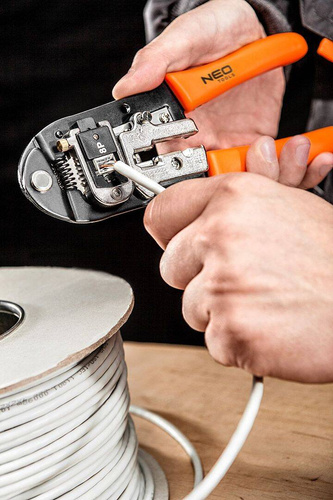 Szczypce do końcówek telefonicznych 4P, 6P, 8P Neo Tools 01-501