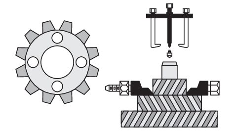 Ściągacz dwuramienny z separatorami Yato YT-06412