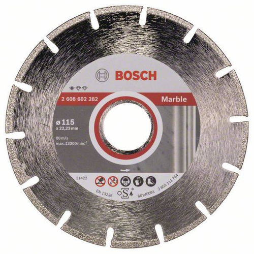 Diamentowa tarcza tnąca Standard for Marble 115x22,23x2,2 Bosch 2608602282