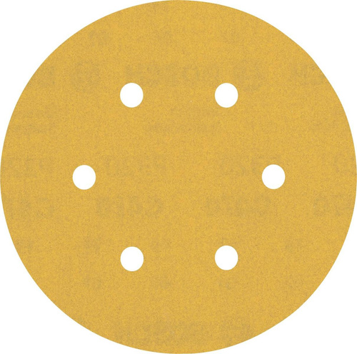 Papier ścierny EXPERT C470 z 6 otworami do szlifierek mimośrodowych 150 mm, G 320, 5 szt.