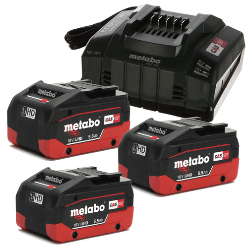 Zestaw podstawowy 3 x LiHD 5,5 Ah 685074000 Metabo