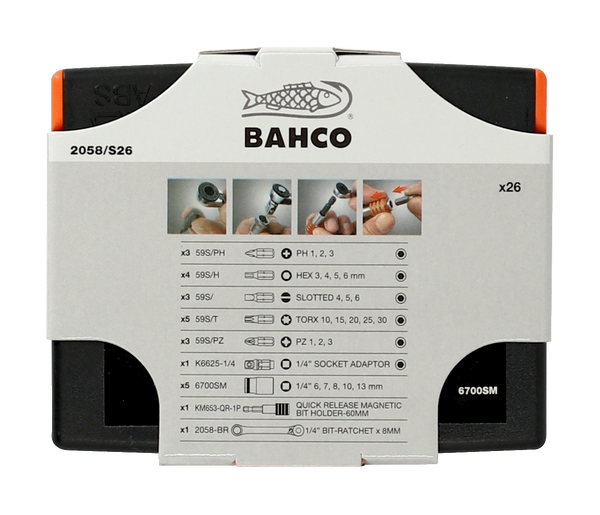 Zestaw narzędzi Bahco 2058/S26 26 el.