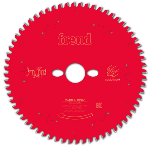 TARCZA TNĄCA DO CIĘCIA ALUMINIUM 216 x 2.5/1.8 x 30 mm Z64 FREUD FR16A001M