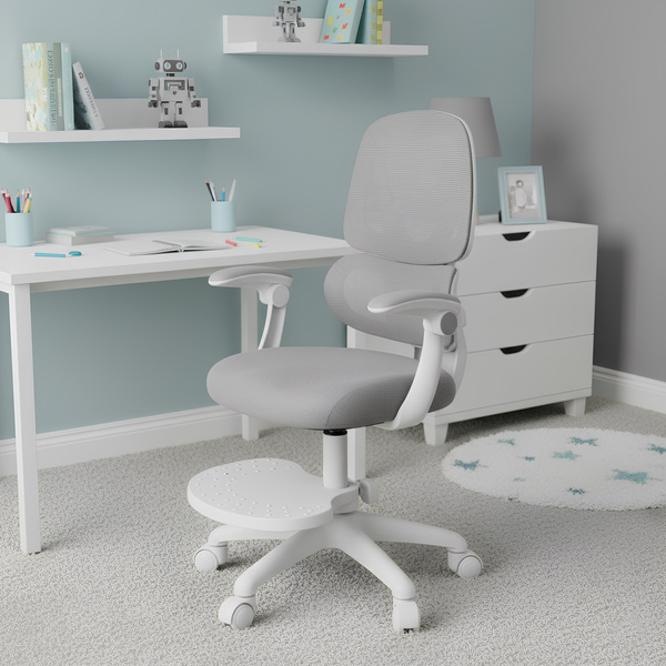 Fotel obrotowy Belivio OSKAR szary