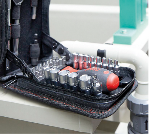 Zestaw 40-elementów, końcówek z grzechotką 44684 Wiha