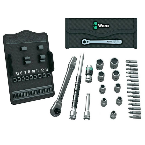 Zestaw kluczy nasadowych Wera 05004018001 z chwytem 1/4" - 28 elementów