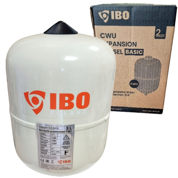 Naczynie przeponowe CWU 5L - BASIC IBO 003514