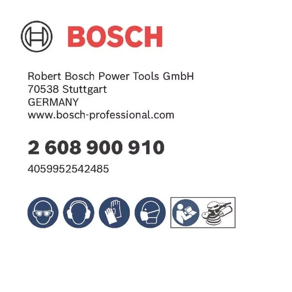Papier ścierny C470 125 mm G80 Bosch 2608900910 (50 szt.)