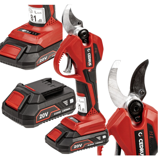 Sekator akumulatorowy Cedrus BPB40LI z baterią i ładowarką CEDBPB40LI-SET